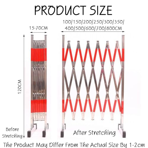 Clôture de sécurité en acier inoxydable durable 150 x 120 cm - 5
