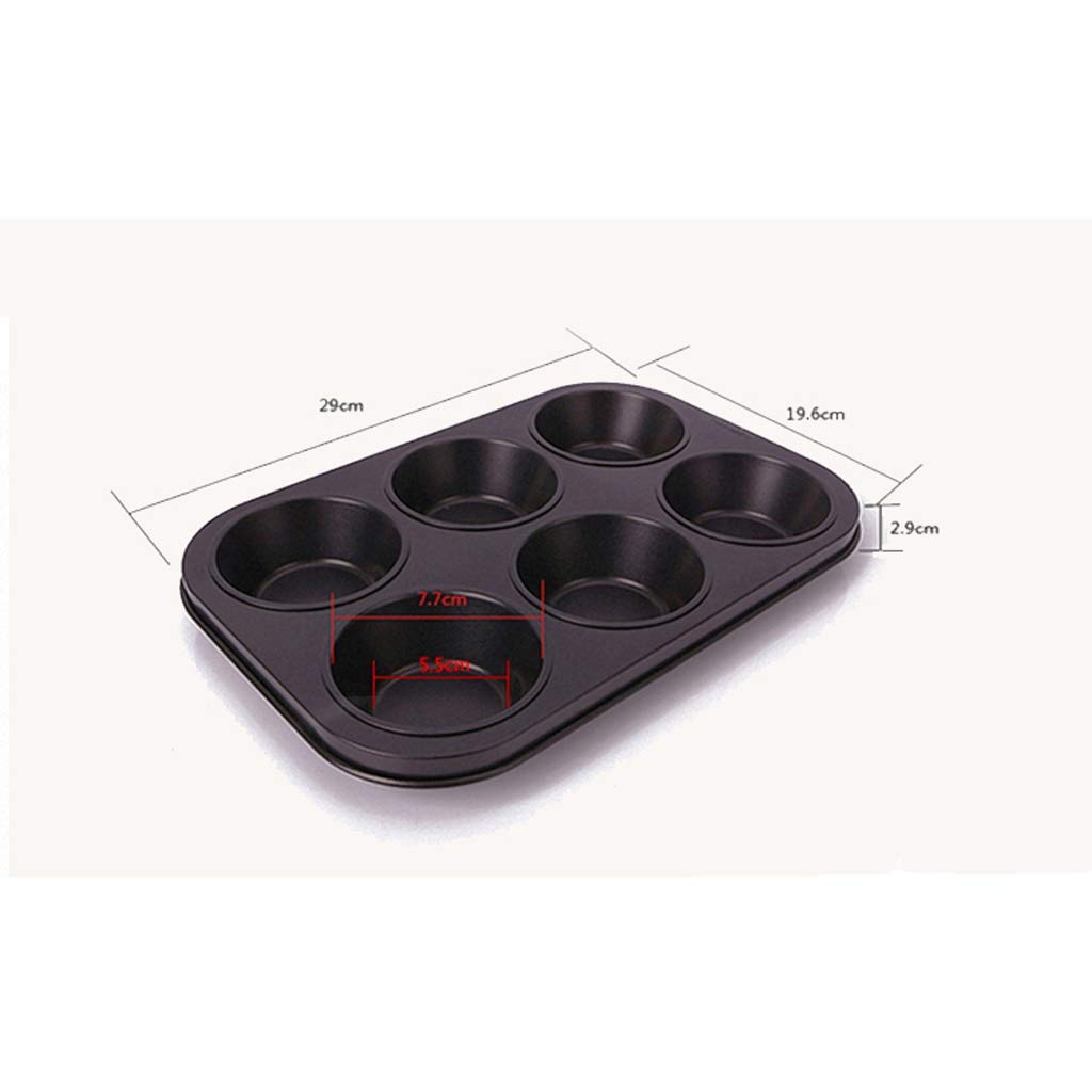 JJJ GCX- Gâteau Moule Rond 6/12 Même Grande Tasse antiadhésif Moule Muffin gâteau gâteau Muffin Cup Moule de Cuisson Pratique (Color : A)