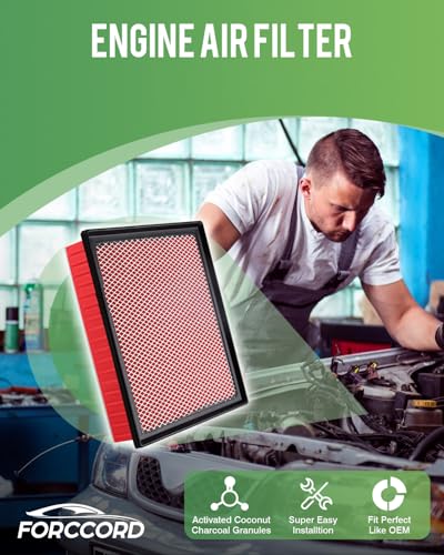 Image of Engine & Cabin Air Filter Fit for 2011-2024 Dodge Ram 1500 (NOT FOR 6.2L TRX), 2019-2024 Ram 1500 Classic Replace#CF11671 CA9401 Car Accessories