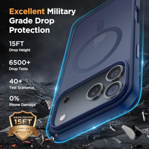 Image of Miracase Sleeve Case for Translucent 18 Pro Max, Dark Blue