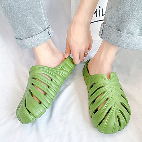 QUROXO Monstera Slippers, Monstera Slides for Women and Men, Soft Monstera Pillow Slippers Open Toe Sandals Shower Slippers3