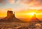 wandmotiv24 Fototapete Monument Valley, L 300 x 210 cm - 6 Teile, Wanddeko, Wandbild, Wandtapete,...