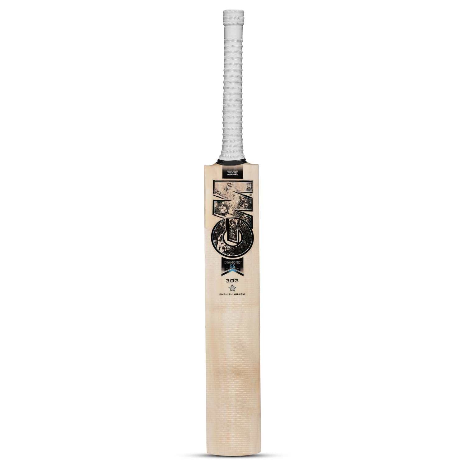 GM Men's Wood Diamond Cross Weave Tape on The Face Short Handle Lightweight 303 English Willow Cricket Bat with Cover, Multicolour, Size-Harrow-image-45