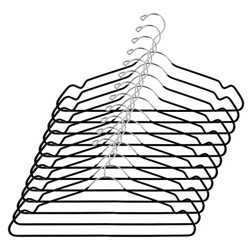 USTECH Metal Space Saving Clothes Hangers, Chrome - Image 2