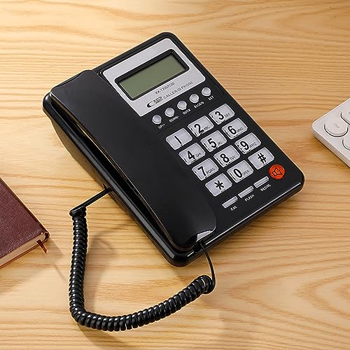 Téléphone fixe filaire avec écran LCD stable Callerid DTMF FSK pour bureau