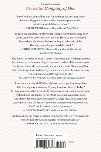 Jarvis Company Of One Why Staying Small Is The Next Big Why Staying Small Is The Next Big Thing For Business Amazon Pl Ksiazki