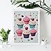 5D Diamond Painting Kits for Adult, Cupcake Candy Hearts Sweet Diamond Art Kits for Beginners Fun DIY Crafts Round Diamond Art Canvas Home Wall Decor 12