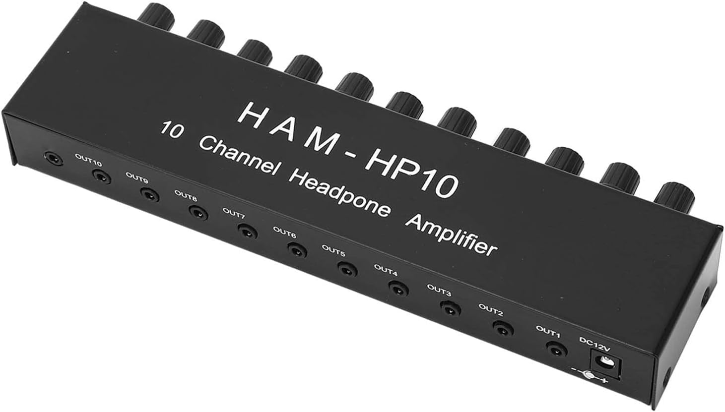 for Amplificatore for cuffie a 10 canali Splitter for cuffie a 10 vie Amplificatore audio stereo a 10 uscite for palco in studio e uso domestico