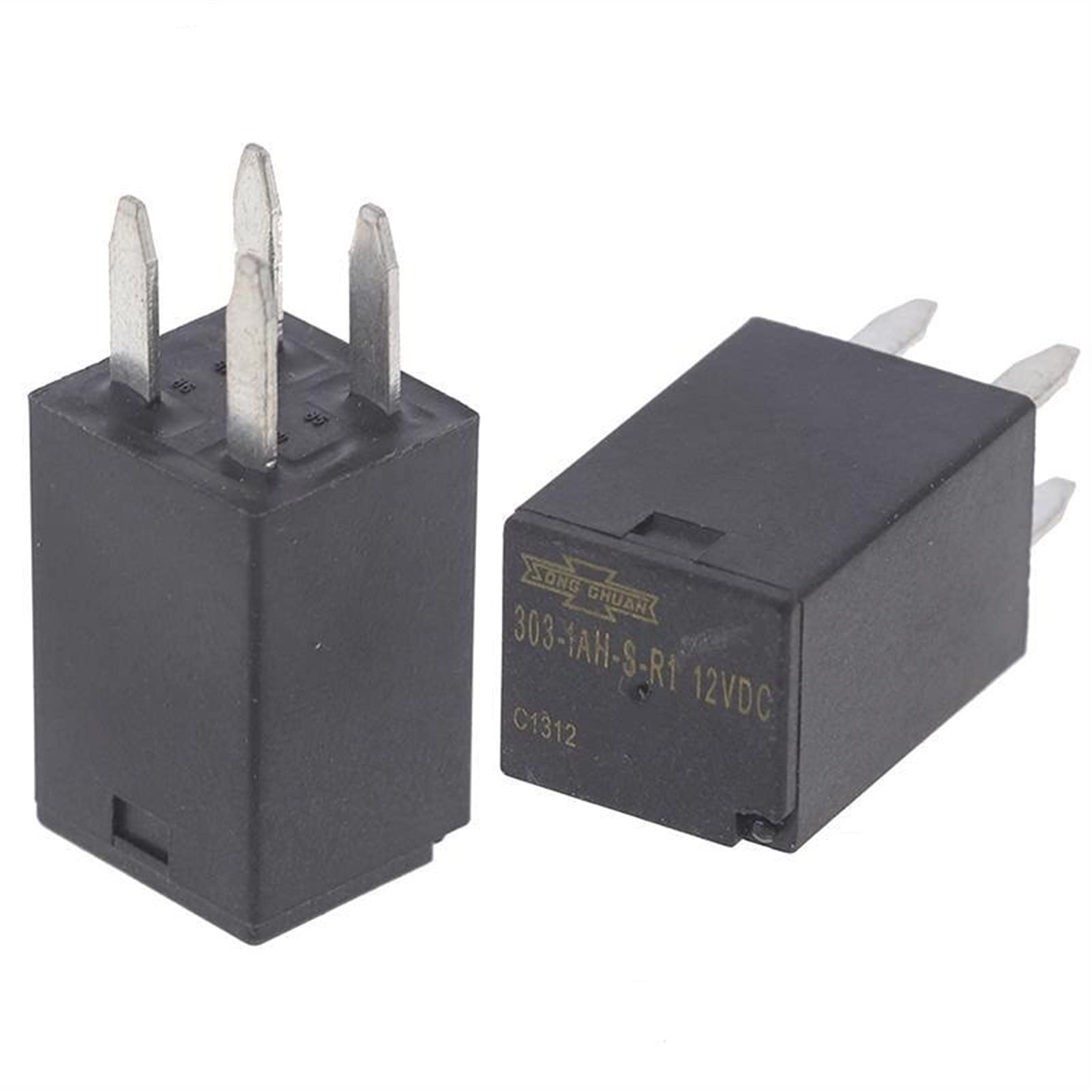 Relais 303-1AH-S-R1 Évite Panne Électrique Auto 12VDC 4 Broches Résistant