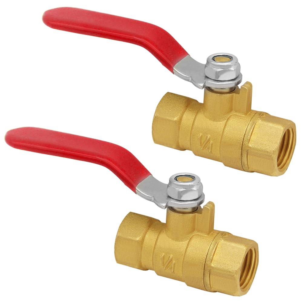 Valve d'arrêt en laiton NPT 1/4 pour eau et gaz Uenede mini vanne filetée