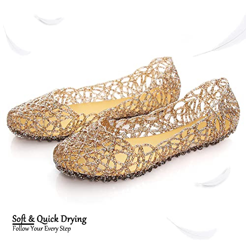 Image of Dear Time Women Flat Heel Summer Beach Jelly Shoes
