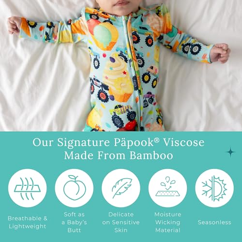 Image of Posh Peanut Convertible Baby Sleepers - Footless Baby Pajamas with 2 Way Zipper for Easy Diaper Changes