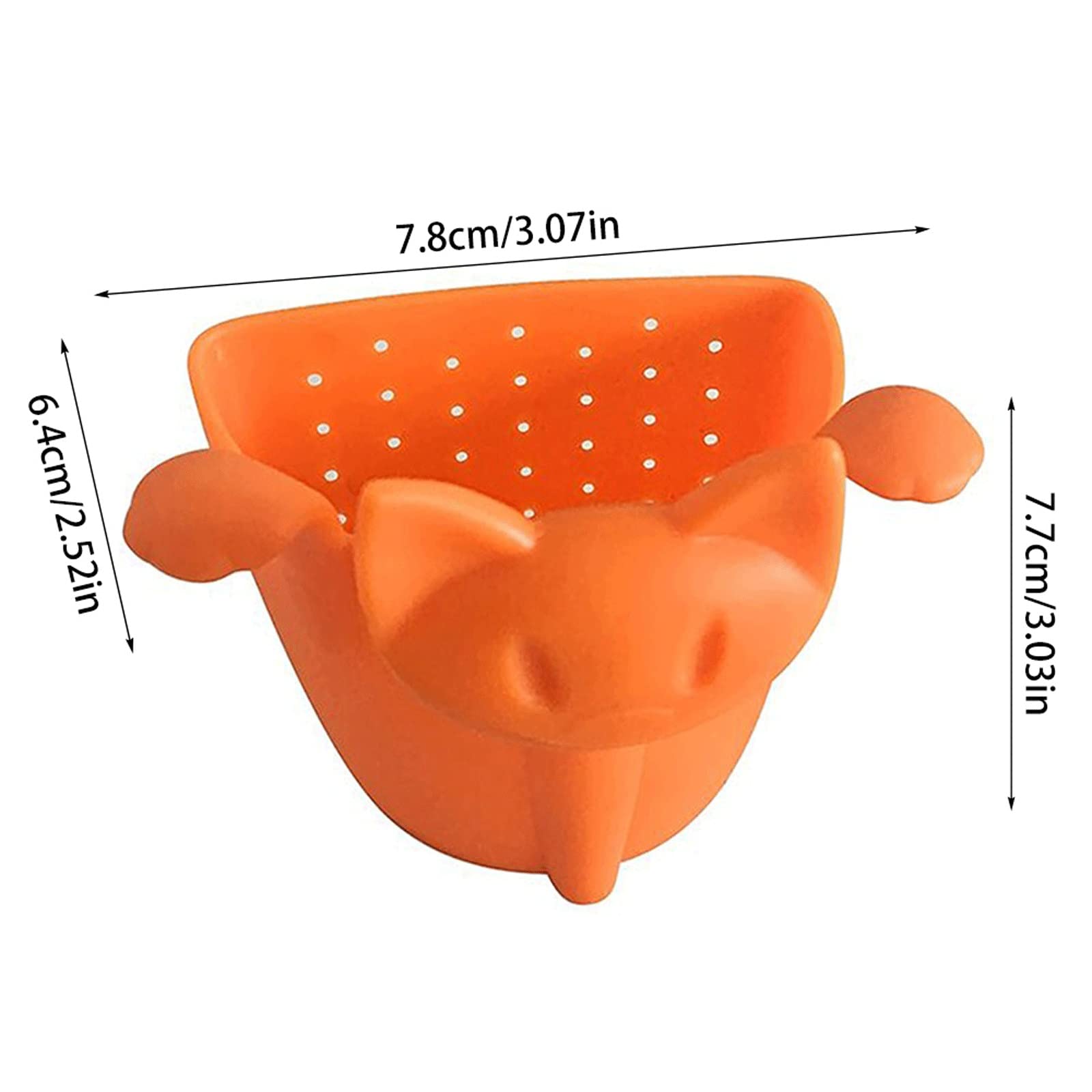Colador de té creativo para hacer té, filtro de silicona de grado alimenticio, para colgar en la taza, accesorios de té (rojo)