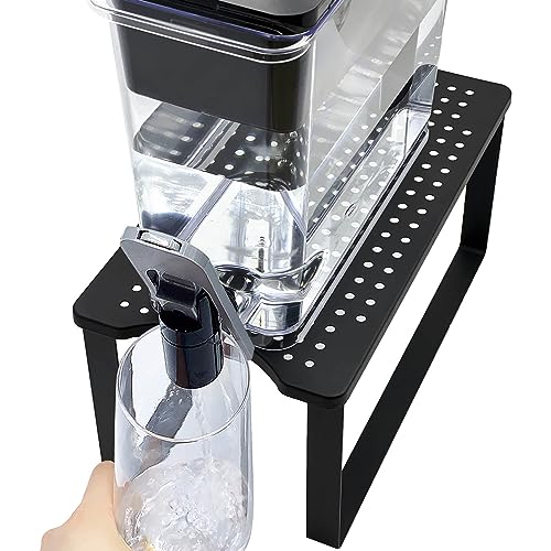 Oxyooh Water Filter Stand for Brita Water Dispenser, Metal, 7.8 in Wide x 14.8 in Deep x 6.7 in High