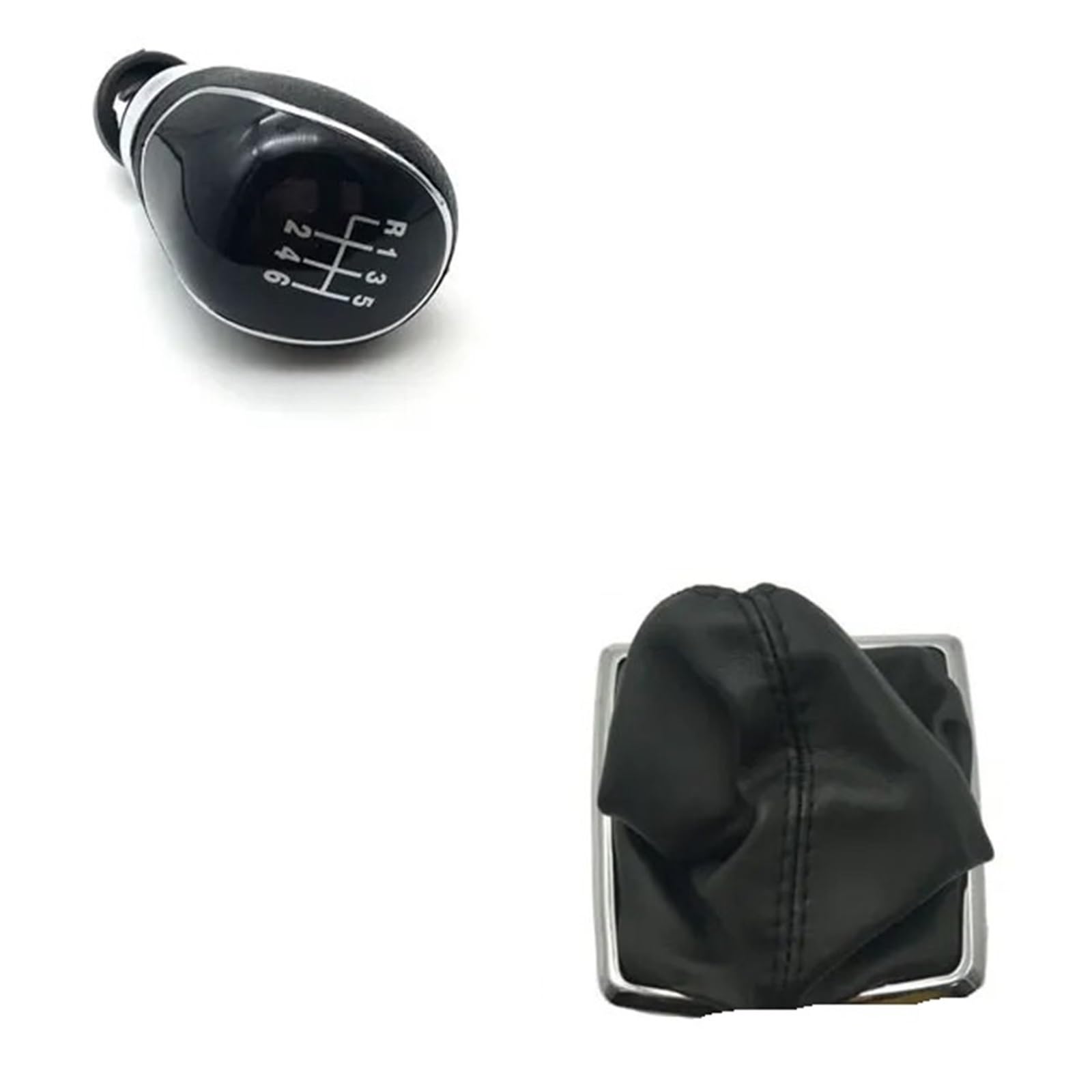 Sauanmnktp Black Small 6Speed Gearshift Knob For Focus 2004-2007 Gear Shift Knob 5 6 Speed Manual