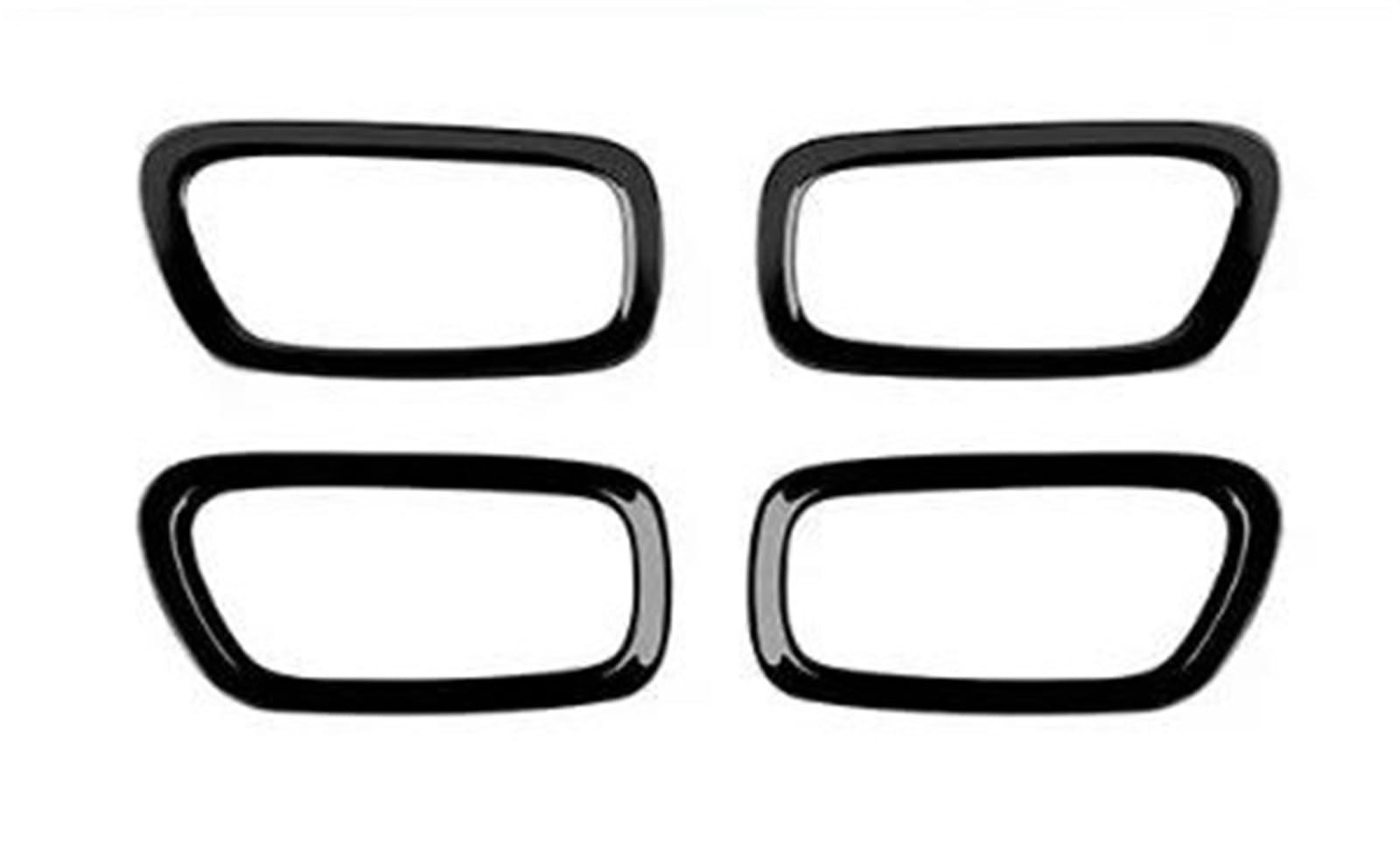 CLVCCZTZGW Auto Inner Parts Car Interior Door Handle Bowl Frame Cover Trim for VEZEL for HRV 2021 2022 2023 2024 Interior Styling Cover(Bright Black)