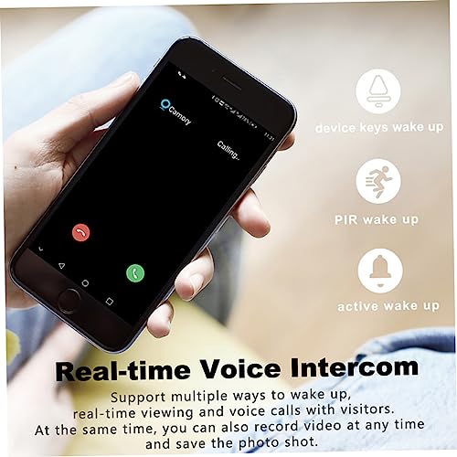 Hemobllo 2 Unidades Campainha visual com olho mágico campainha eletrônica olho de gato câmera de olh
