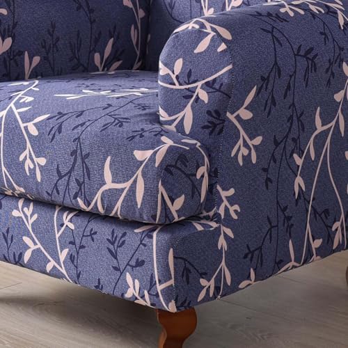 Housse de fauteuil extensible violette lavable meuble moderne
