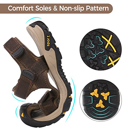 Golden Camel Men’s Closed Toe Sandals Hiking Sandals For Men Waterproof Sandals For Beach Comfortable Men’s Water Sandals Athletic Sandals For Summer Outdoor Men's Sandals #TOP4