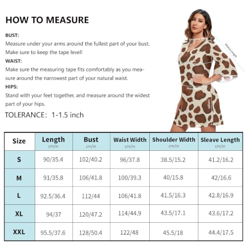 Robe hawaïenne marron col V profond et manches fluides imprimées - 5