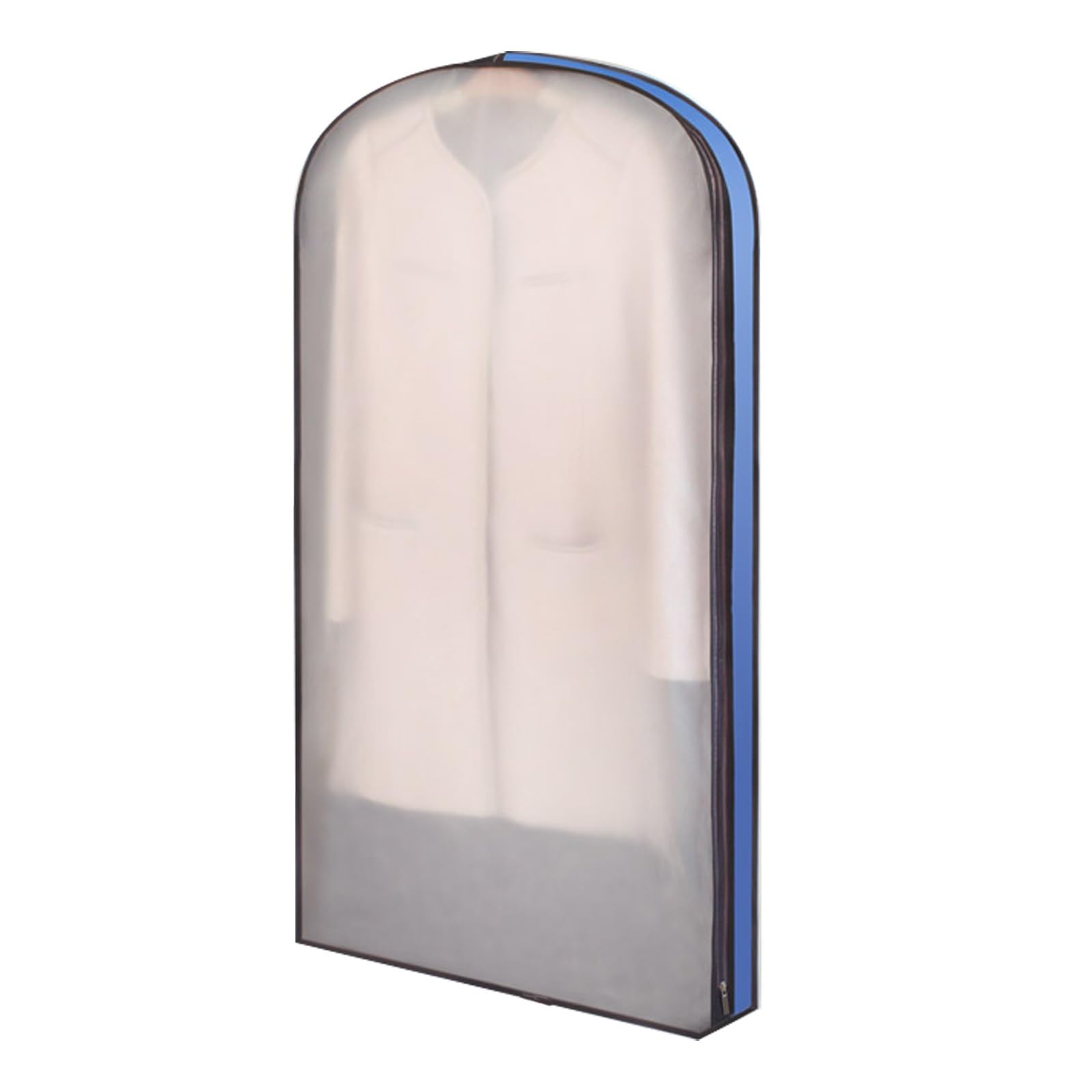 Transparent Hanging Garment Bags 4 Wide Dress Storage Bags with Mesh Bottom Durable Ox Cloth for Home Apartment
