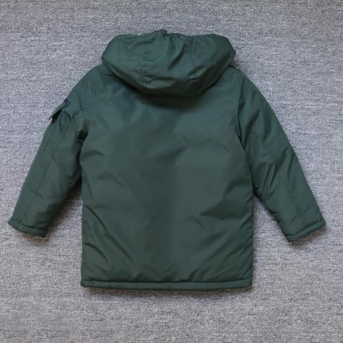 Niños Boys Girls Jacket Raincoat 𝐖aterproof Lightweight Hooded Spring Outdoor Zip Full Warm Lined Packable Clothes4