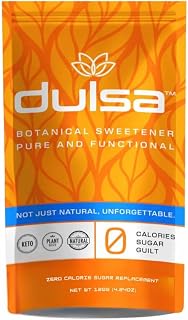 Dulsa Botanical Sweetener, Pure & Functional, Natural Sugar Alternative, Plant-Based Ingredients with Probiotics, Yacon Root, Monk Fruit, Zero Calories, Zero Sugar Alcohols, 120 grams, 4.24 ounces