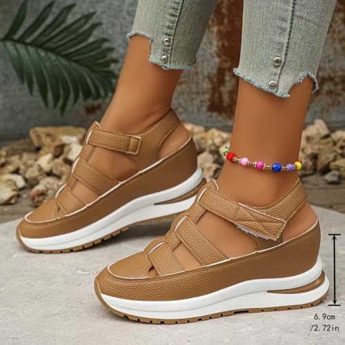 2025 New Side Zipper Comfortable Lightweight Wedge Sandals Adjustable Strap Sports Comfortable Lightweight Sandals3