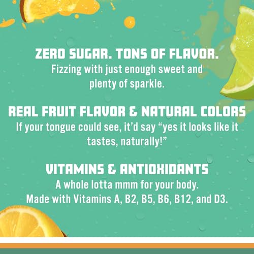 Image of Sparkling Ice, Lemon Lime Sparkling Water, Zero Sugar Flavored Water, with Antioxidants and Vitamins, 17 fl oz Bottle