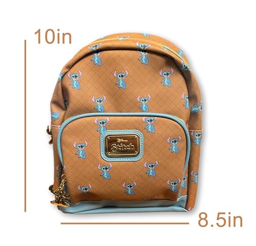 Stitch Backpack Personalized Deluxe Faux Leather Officially Licensed Mini Daypack Travel Bag with Custom Name4