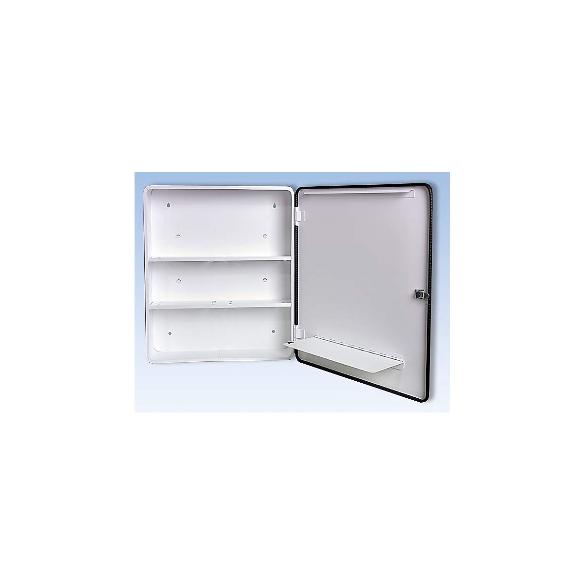 Bonn Paris 0502006 - Botiquín de primeros auxilios (sin contenido, armario con cerradura de seguridad, 1 puerta, chapa de acero) | Sin contenido, blanco, profundidad 112 mm, H