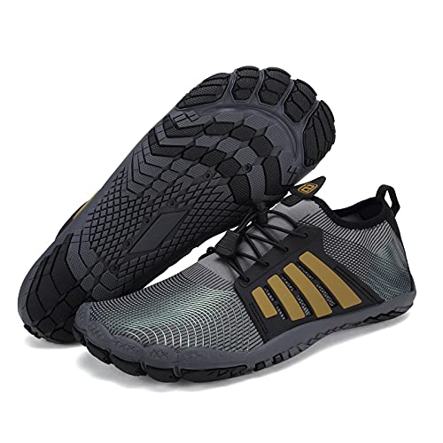 Image of Water Shoes for Men Barefoot Quick-Dry Aqua Sock Outdoor Athletic Sport Shoes for Kayaking, Boating, Hiking, Surfing, Walking