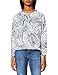 Produktbild TOM TAILOR 1027135 Damen Print Sweatshirt, 27806 - White Blue Line Design, XL