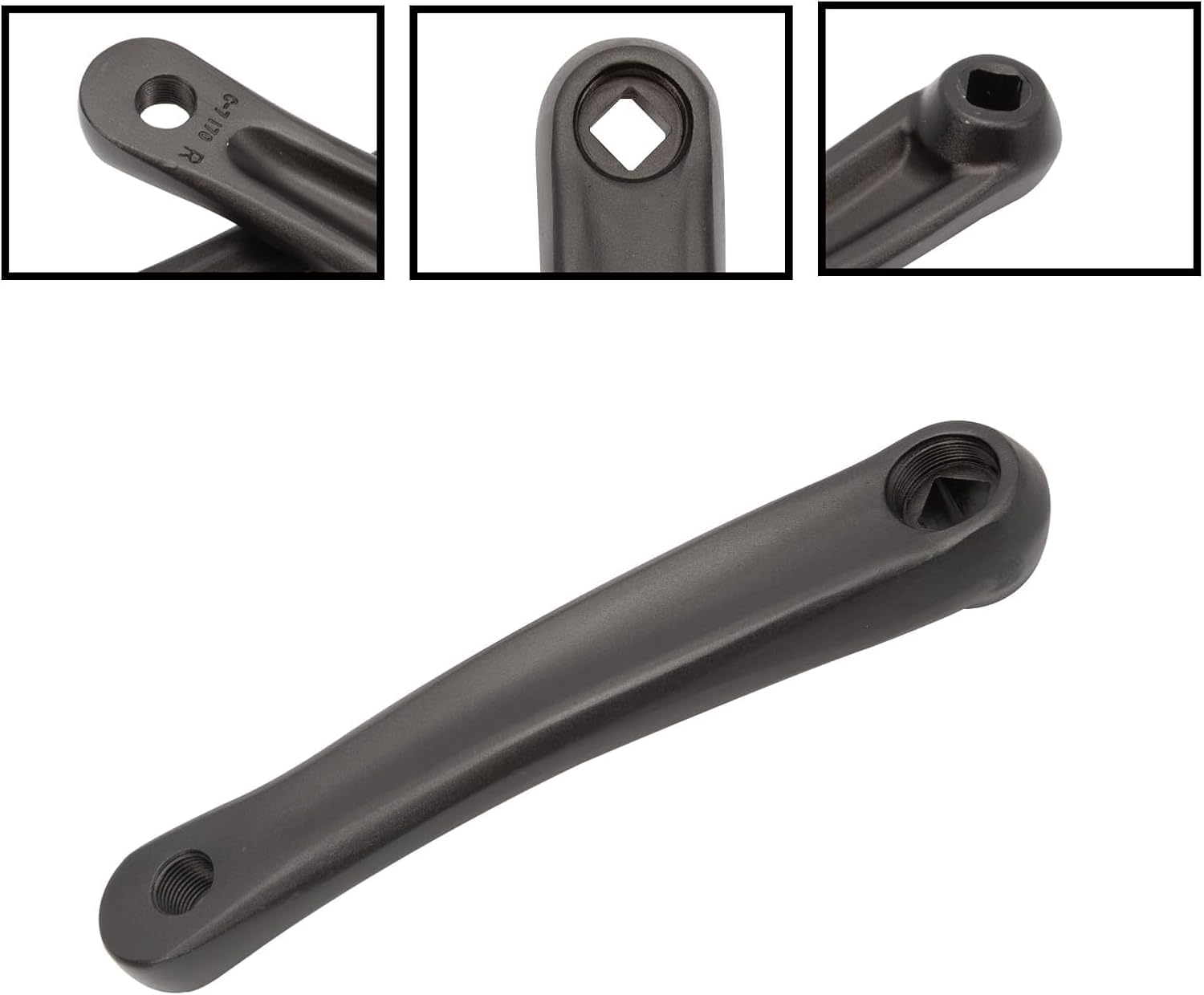 Bras de Manivelle de Vélo,Manivelle vélo 170mm,Pédalier de vélo, 1 Paire de manivelles durables Pédalier de vélo Pédalier de vélo pour vélo de Route VTT