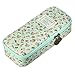 BTSKY Cute Pencil Case - High Capacity Floral Pencil Pouch Stationery Organizer Multifunction Cosmetic Makeup Bag, Perfect Holder for Pencils and Pens (Light Blue)