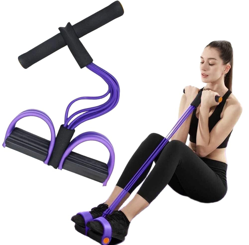 Owlix Pull Reducer Body Trimmer Resistance Band Ab Exerciser (Purple)-image-10