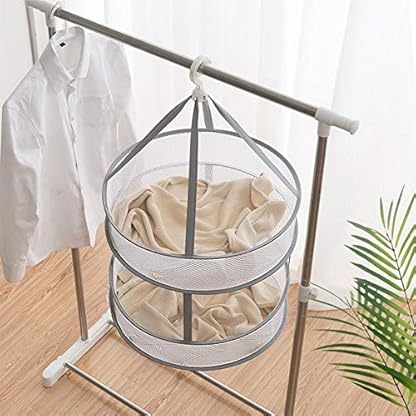 Trocknungsnetz 1/2/3 Schichten Trockennetz Faltbar Trockengestell Hängend Hanging Dryer Rack Mesh Hängenetz Unterwäsche Wäschetrockner Plüschtiere Hanging Drying Net Pflanzen Wäschenetz Netzgewebe – Bild 5