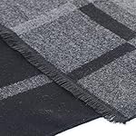 American Trends Mens Winter Warm Long Soft Scarf Plaid Tassel Scarf for Men Soft Classic Scarves - Image 5