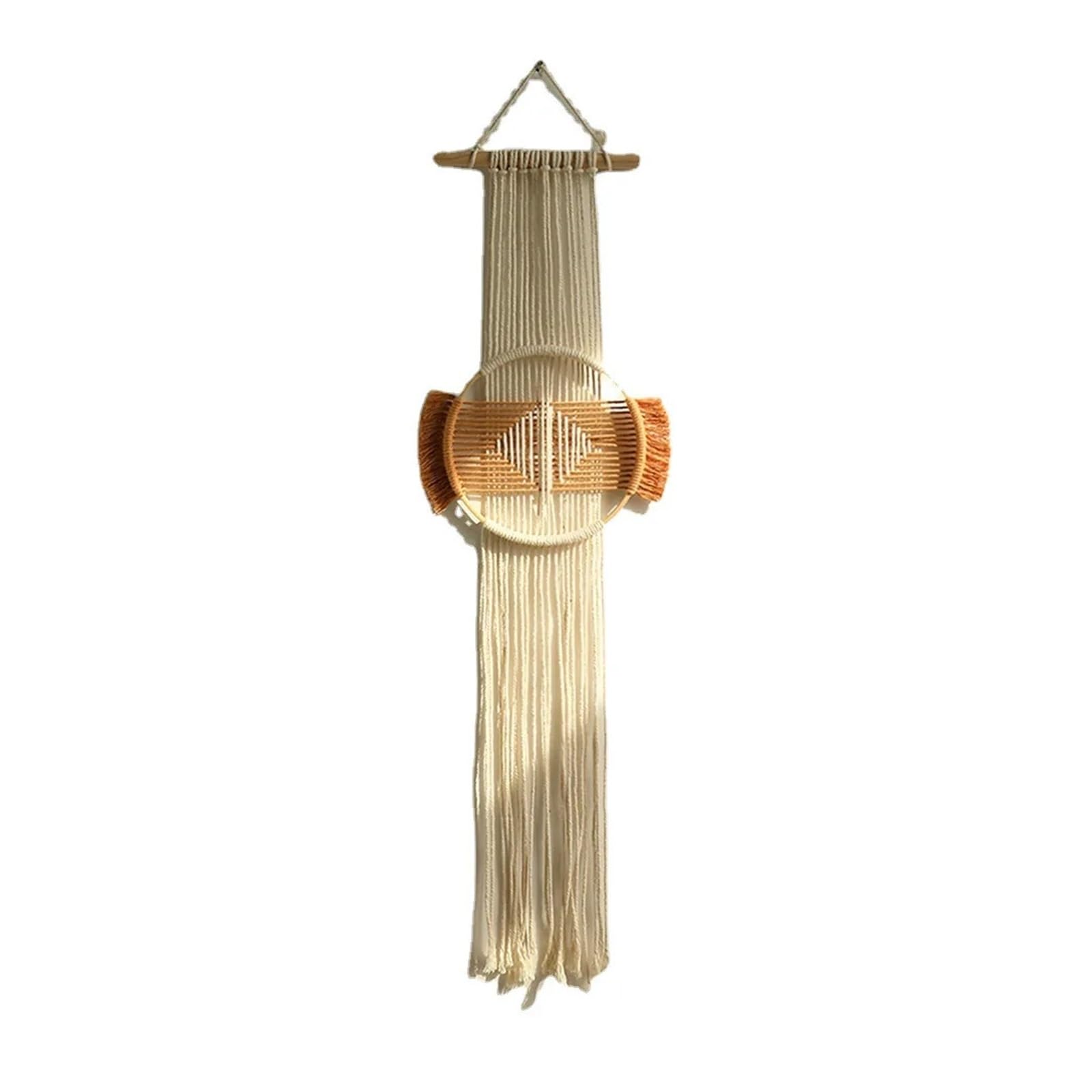 FGUJSUR Tapestry Wall Hanging Macrame Wall Hanging Boho Decor Handmade Brown Round Art For Home Bedroom Apartment Dorm Room Decoration