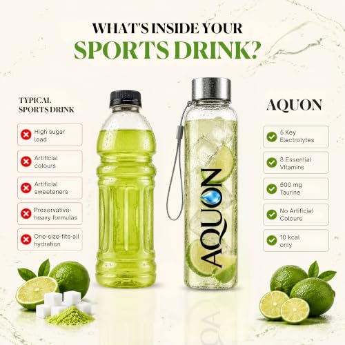 Image of AQUON Electrolyte Hydration Drink Mix, Lemon Lime, 24 Sachets