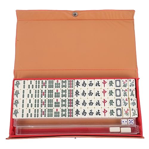 Mini mahjong portable Toyvian : jeu de mahjong chinois miniature pour fêtes et voyage en famille
