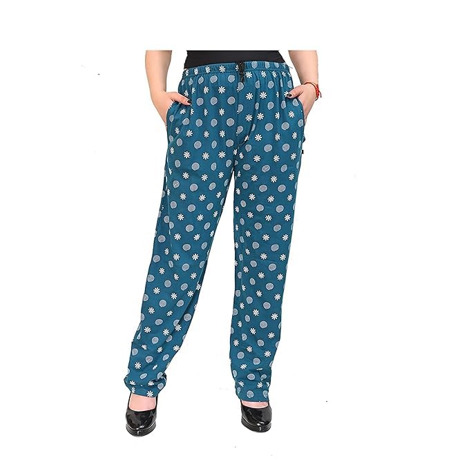 sk wardrobe Women's Straight-Fit Cotton Track Pants with Stripes | Deep Pockets | Cozy Lounge & Sleepwear-picture-35