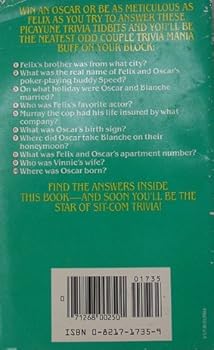 Paperback The Odd Couple (Trivia Mania : TV Greats) Book