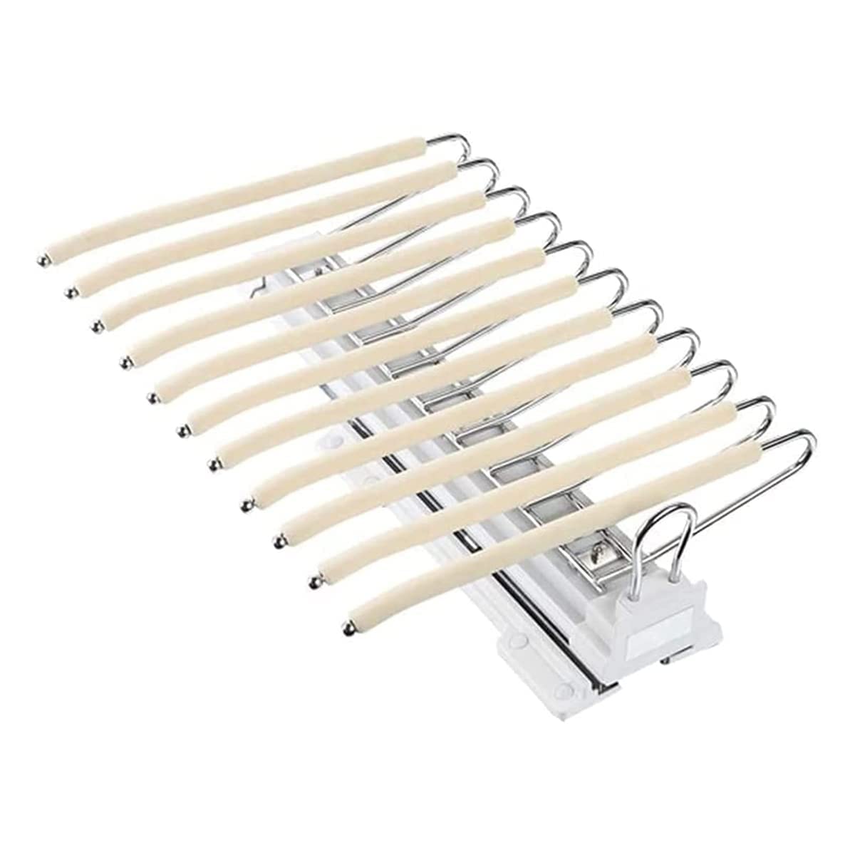 YTAINAGN Asta per Armadio Regolabile, Barra Appendiabiti Telescopica Estraibile, Installazione Superiore, con 11 Aste di Supporto, Non Facile da deformare, Forte Portamento Comfortable anniversary