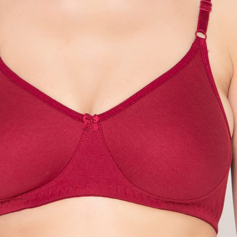 Image of Groversons Paris Beauty Women's Pack of 2 Seamless Non-Padded, Non-Wired Bra (COMB09)