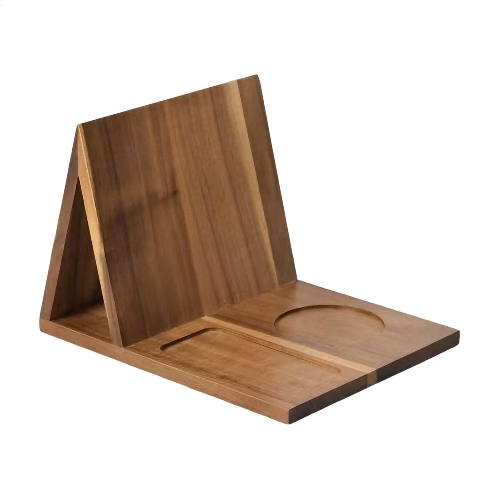 Drewniany Przybornik Na Książki Trójkątna Drewniana Podstawka w Rustykalnym