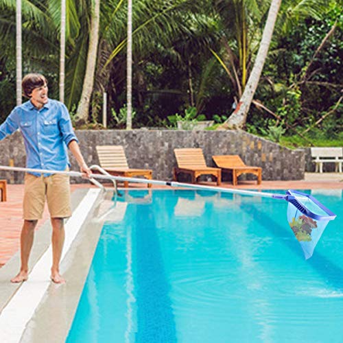 image for TOPNEW Pool Skimmer Net and Pool Brush Heavy Duty Swimming Pool Cleani