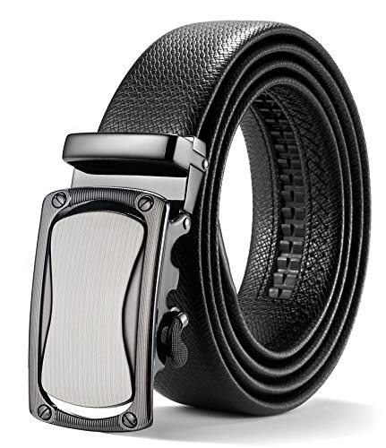 Itiezy - Cinturón de carraca automático para hombre, 35 mm de ancho Negro 403 Ld11 X-Large Cover