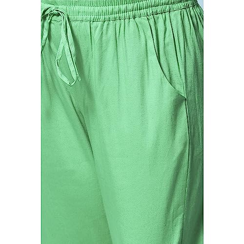 Image of BIBA Girls Regular Mid Rise Cotton Blend Capris