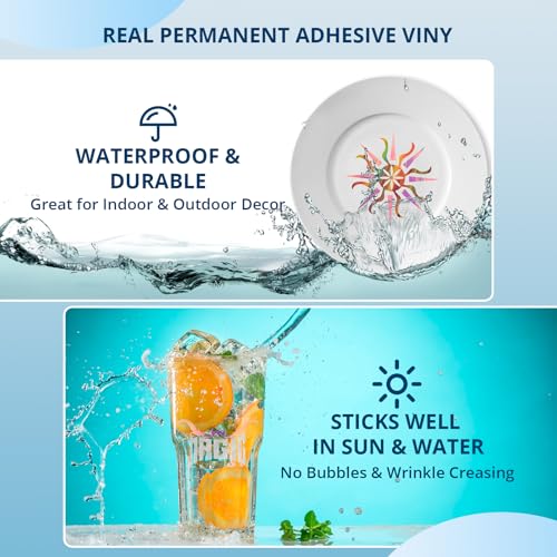 Image of HTVRONT Holographic Silver Permanent Vinyl, 12 inch x 10 FT Adhesive Vinyl Roll Compatible with Cricut Cutting Machine, Silhouette, Cameo Cutters, Signs, Scrapbooking, Craft, Die Cutters